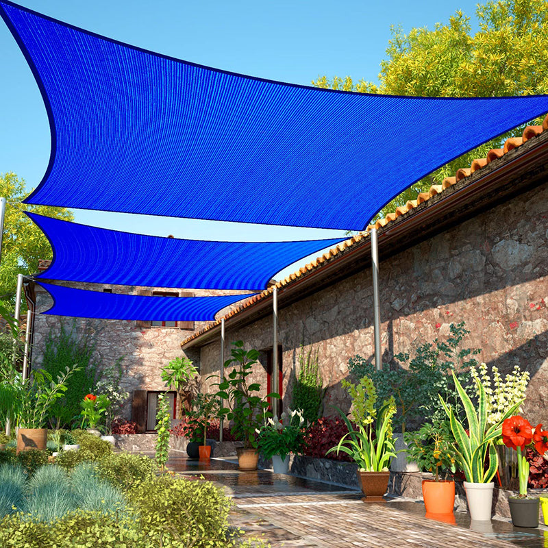 Outdoor Waterproof Sun Shade Sail Opaque Privacy Protection Canopy Rectangle UV Block for Garden KGORGE Store