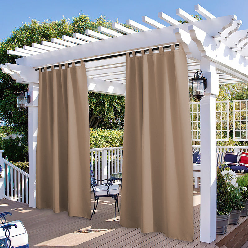 Porch Deck Tab Top Waterproof Outdoor Curtains 1 Panel – KGORGE Store