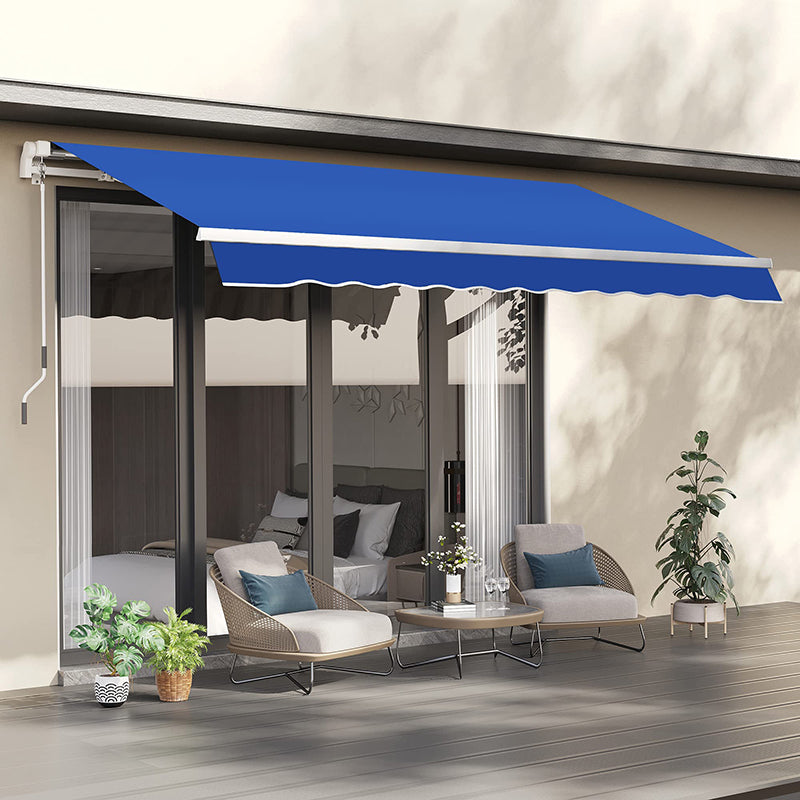 Retractable White Frame Patio Awning KGORGE Store