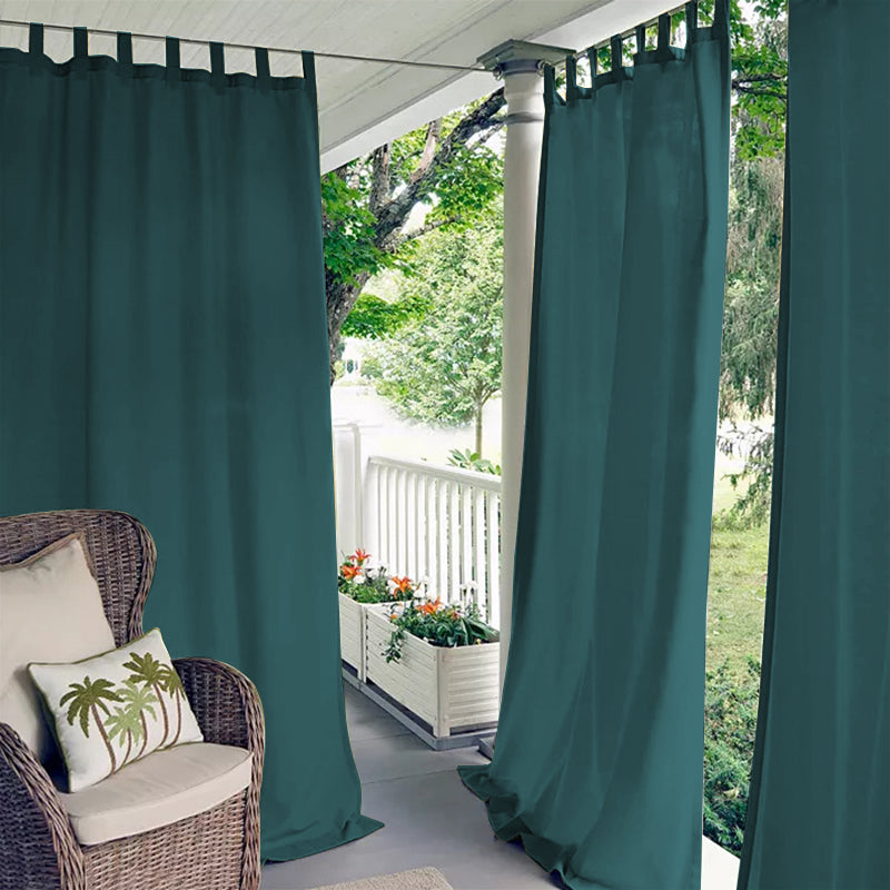 Tab Top Porch Deck Waterproof Outdoor Curtains 1 Panel KGORGE Store