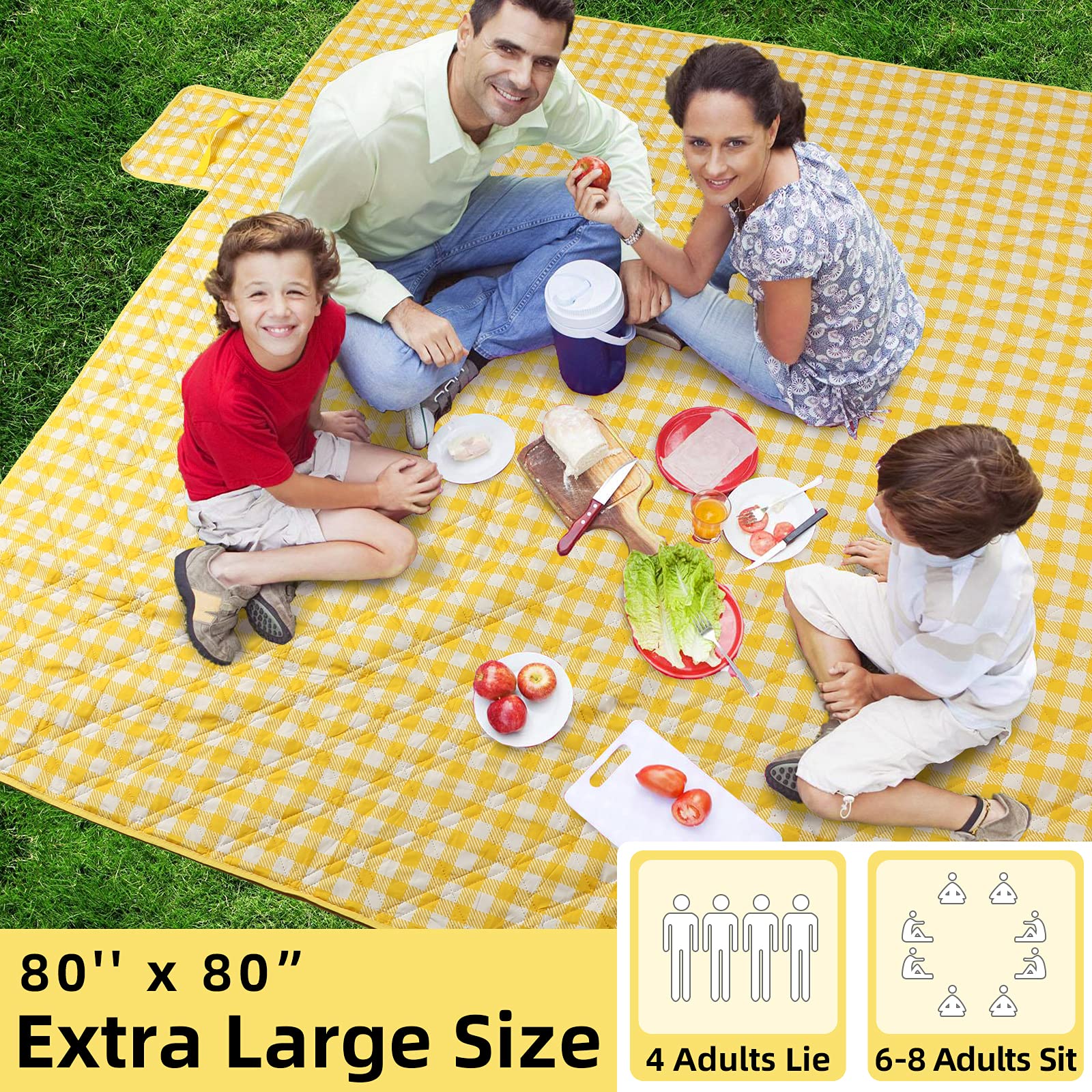 Thickened Outdoor Moisture-proof Tent Picnic Blanket for Camping, Beach, Park KGORGE Store