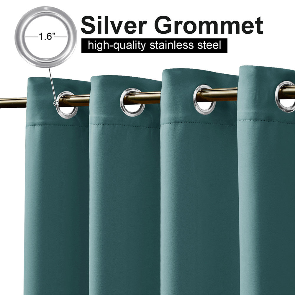 Top & Bottom Grommet Outdoor Windproof Curtains for Gazebo And Patio 1 Panel KGORGE Store