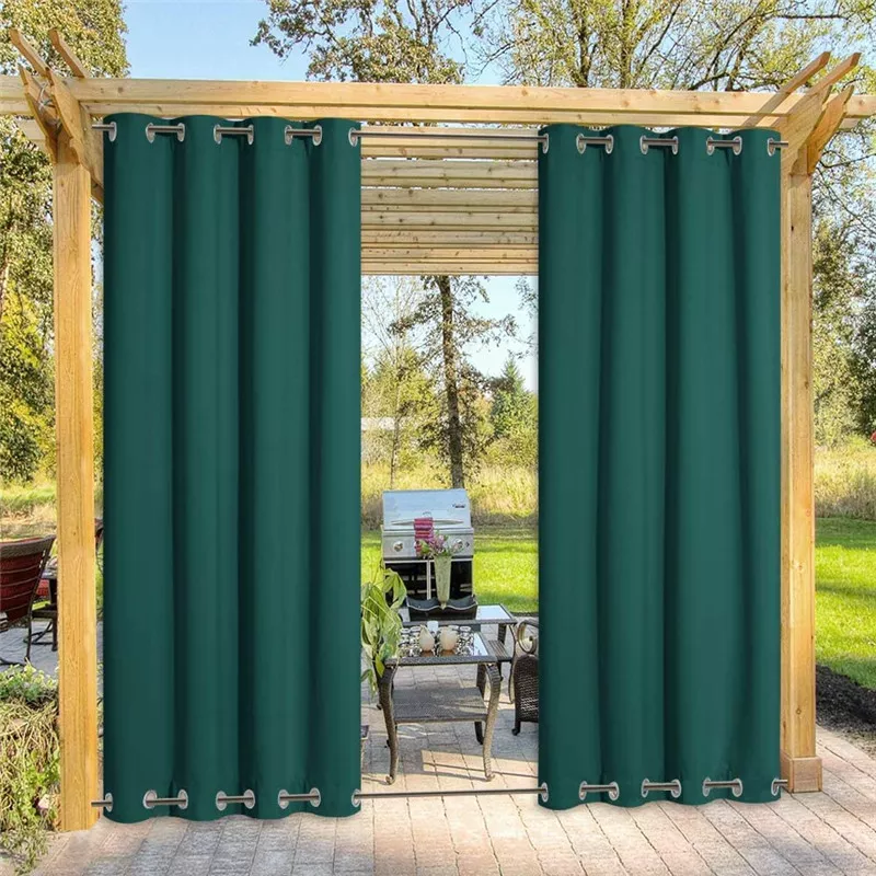 Top & Bottom Grommet Windproof Outdoor Curtains for Patio 1 Panel KGORGE Store