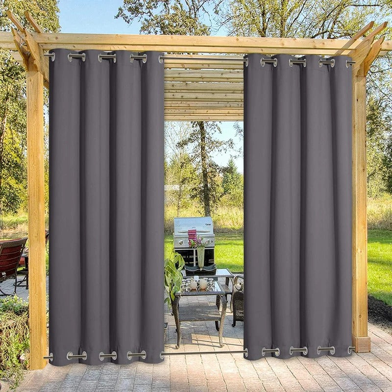 Top & Bottom Grommet Windproof Outdoor Curtains for Patio 1 Panel – KGORGE  Store