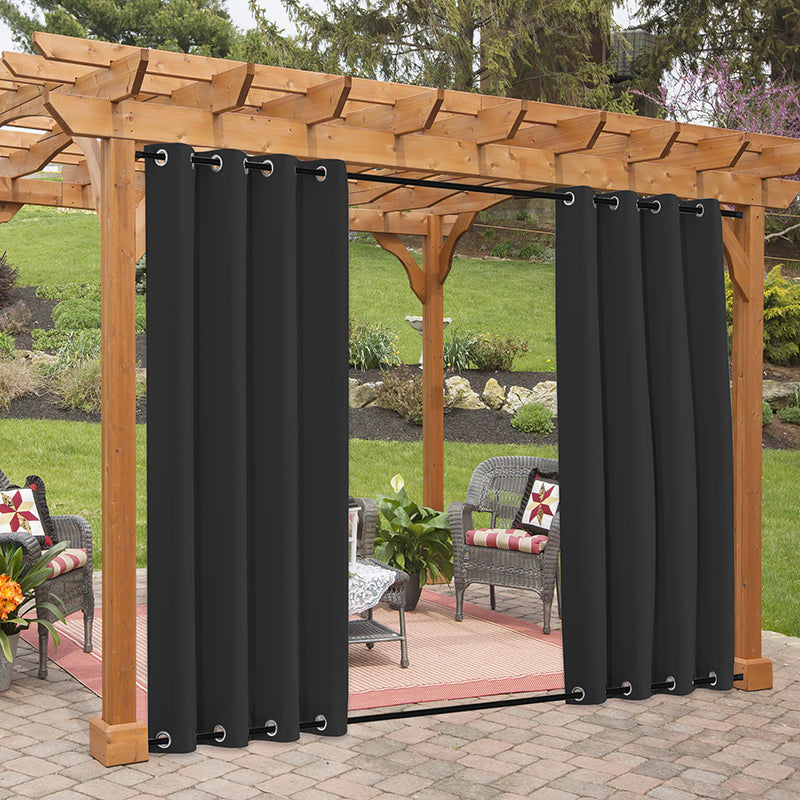 Top & Bottom Grommet Windproof Outdoor Curtains for Patio 1 Panel-NEW 2 KGORGE Store
