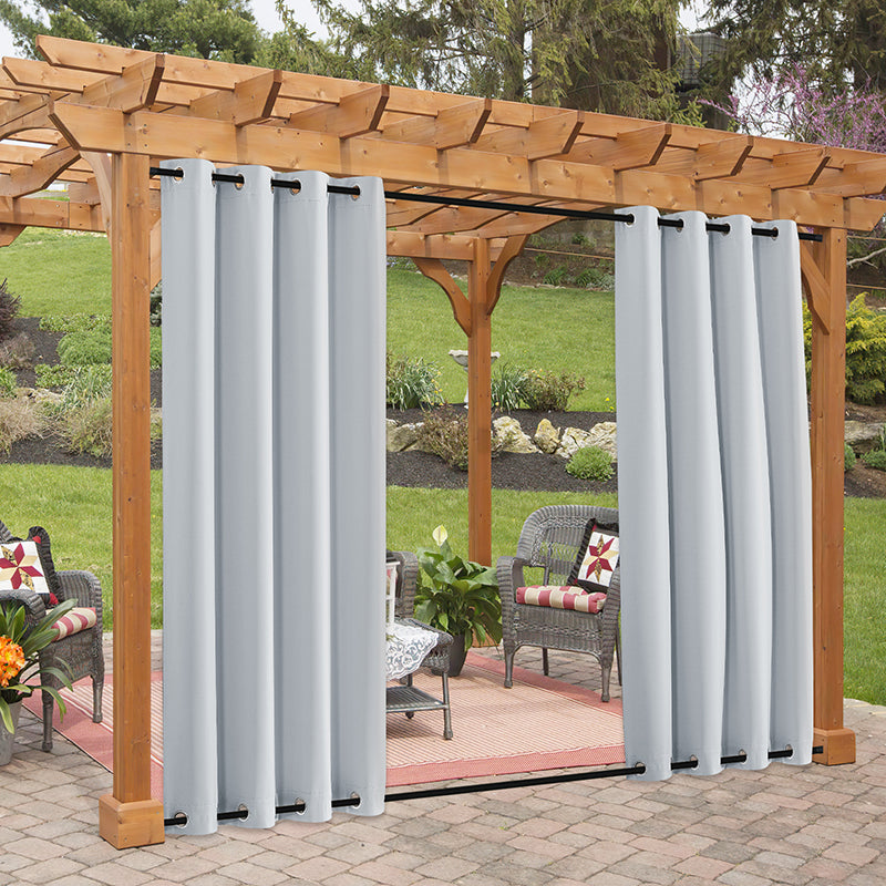 Top & Bottom Grommet Windproof Outdoor Curtains for Patio 1 Panel-NEW 2 KGORGE Store