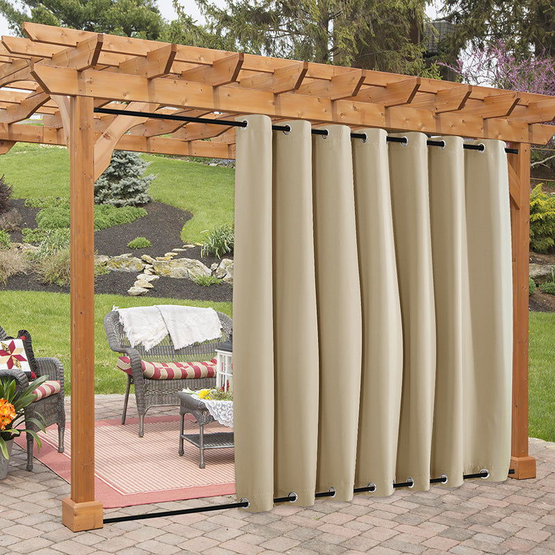 Top & Bottom Grommet Windproof Outdoor Curtains for Patio 1 Panel-NEW 3 KGORGE Store