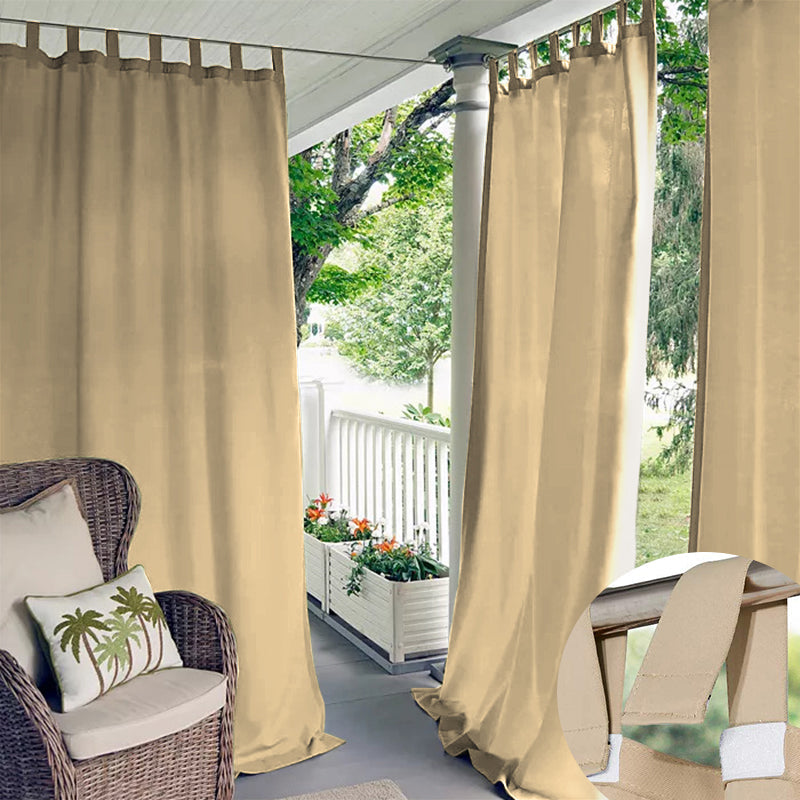 Macochico Extra Wide Velcro Tab Top Curtains Privacy Protection Lightproof  Thermal Insulated for Pat…See more Macochico Extra Wide Velcro Tab Top