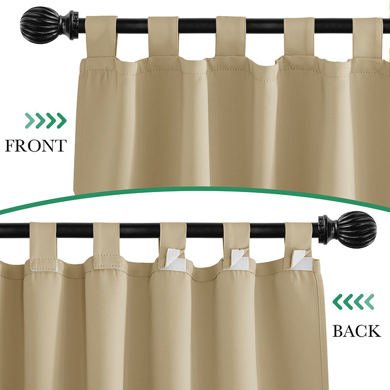 Waterproof Velcro Tab Top Outdoor Curtains for Garage / Patio, 1 Panel –  KGORGE Store