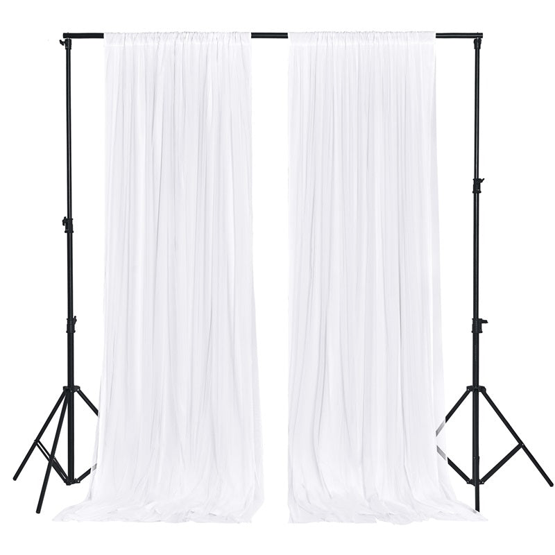 White Rod Pocket Privacy Decorative Outdoor Sheer Curtains For Patio, Gazebo, Pergola And Porch 1 Panel KGORGE Store
