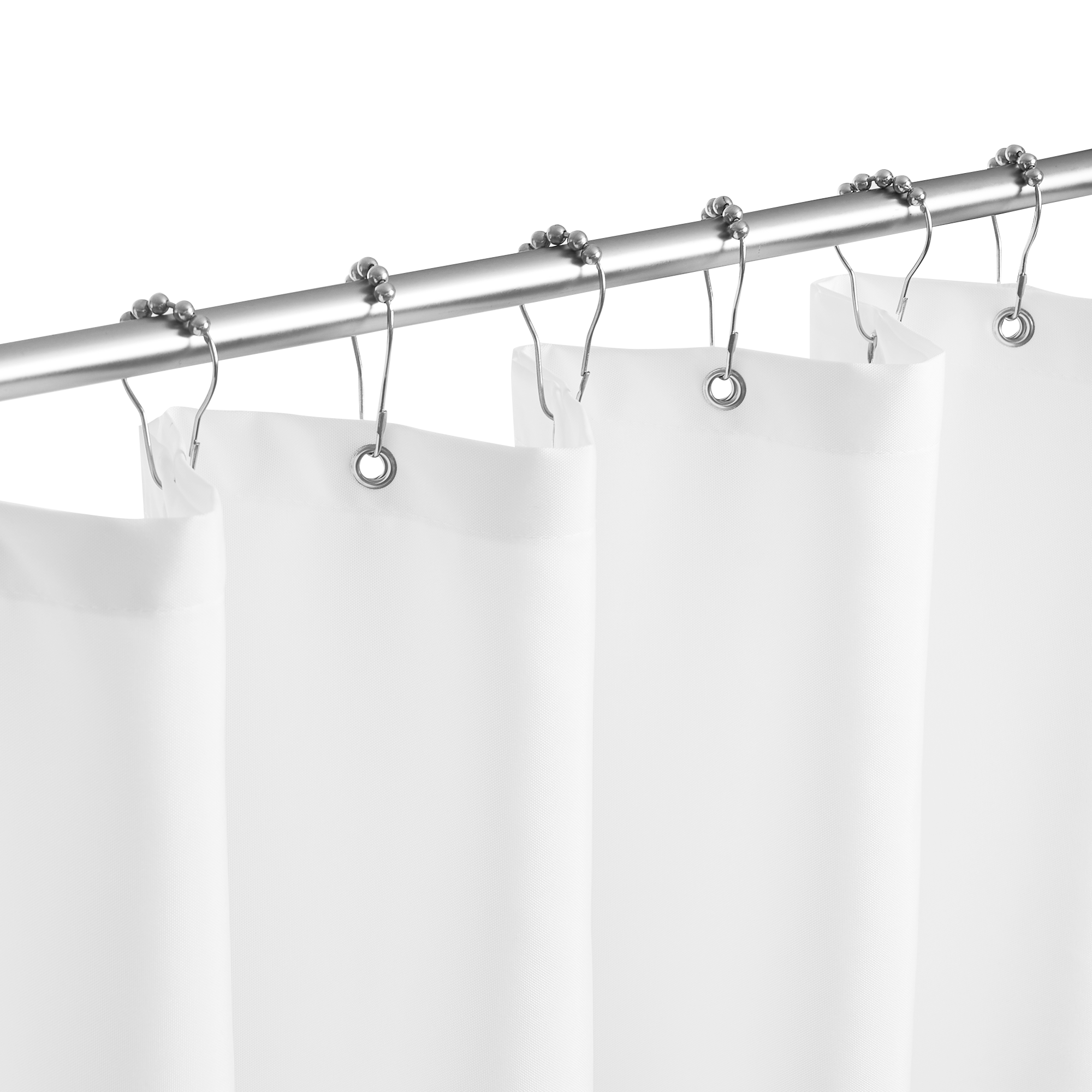 White Shower Curtain With Valance 1 Panel KGORGE Store