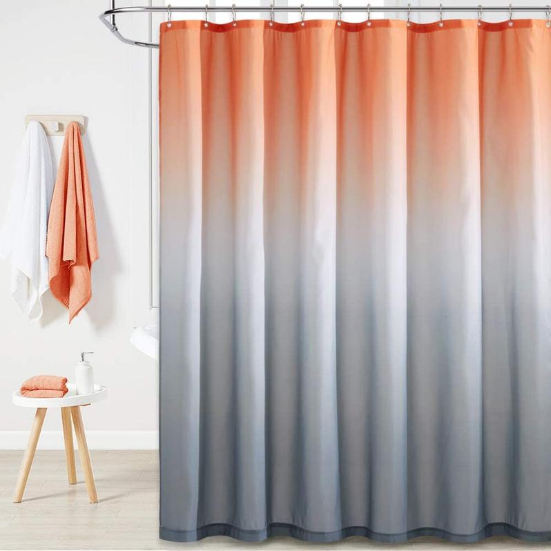 Yellow & Grey Ombre Shower Curtain KGORGE Store